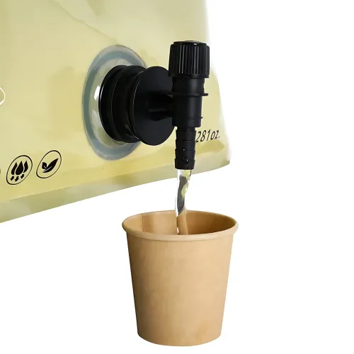 Сумка для воды складная AND-1, water bag 8 л, с краном, мерной шкалой, до 60 °C, 42.5×31.5 см Зеленый - фото 4
