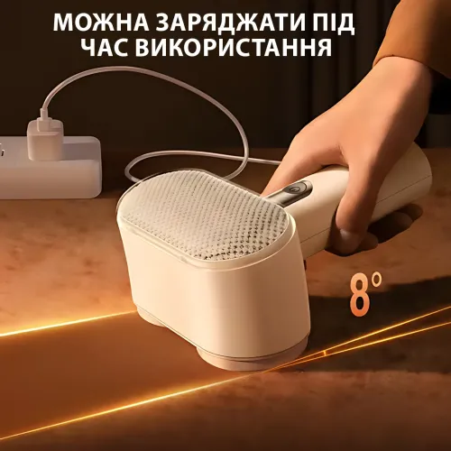 Электрическая машинка для удаления катышков Grinder LY-857 — двойная головка, 3 скорости, 3000 мАч, Type-C - фото 6