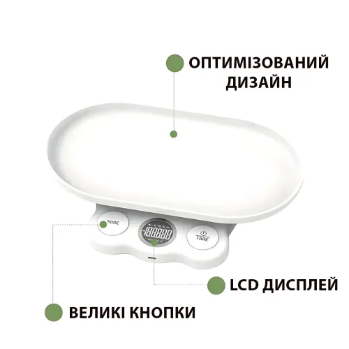 Цифрові ваги Weighing by weight AND 0.1 г-5 кг, 30×16×16 см, знімний піддон, USB/AAA, для кухні, тварин - фото 8