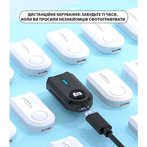 Портативный штатив-селфи-стик P100 AND 5223, 2-в-1, высота 1.77 м, поворот 360°, складной, черный - фото 4