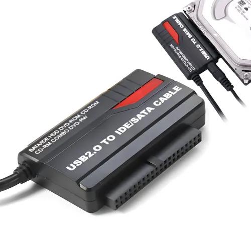 Переходник GUT USB–SATA/IDE 2.5 до 3.5'' ТБ — адаптер для HDD к ПК без корпуса