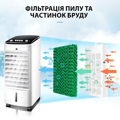 Климатический комплекс Crownberg CB-7853 4-в-1: кондиционер-охладитель, увлажнитель, вентилятор, очиститель - фото 8