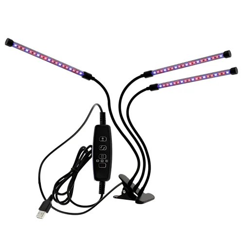 Фитолампа 3в1 FitoGrowLamp MA597 30 Вт, гибкая, 8 режимов яркости, таймер, полный спектр, USB, 54 LED диода - фото 3