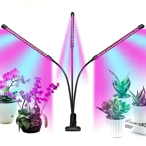 Фитолампа 3в1 FitoGrowLamp MA597 30 Вт, гибкая, 8 режимов яркости, таймер, полный спектр, USB, 54 LED диода - фото 6