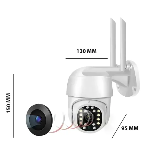 Поворотна Wi-Fi камера відеоспостереження 5MP HX-A1536C Ziicam (3.6 мм), IP66, з ІЧ-підсвіткою, мікрофоном - фото 16