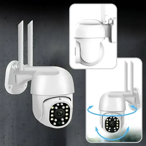 Поворотна Wi-Fi камера відеоспостереження 5MP HX-A1536C Ziicam (3.6 мм), IP66, з ІЧ-підсвіткою, мікрофоном