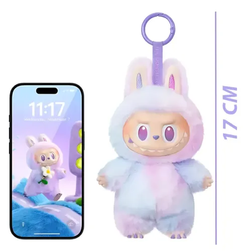 Игрушка-сюрприз брелок Labubu 3 серия Big into Energy, Pop Mart, 17 см, тай-дай плюш, blind box, коллекционная - фото 16