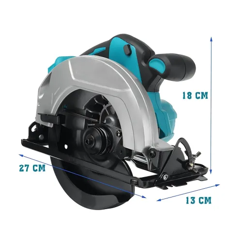 Аккумуляторная циркулярная пила KRAFFTEC 48V, 800 Вт, 10800 об/мин, диск 185 мм, глубина реза 45 мм, 2 акб - фото 14