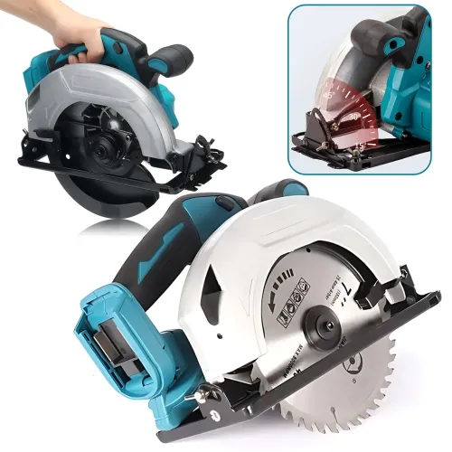 Аккумуляторная циркулярная пила KRAFFTEC 48V, 800 Вт, 10800 об/мин, диск 185 мм, глубина реза 45 мм, 2 акб