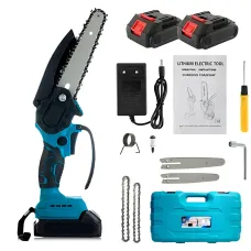 Акумуляторна ланцюгова пила DOMOTEC 48V Chain Saw (6 + 8) з кейсом і 2 АКБ