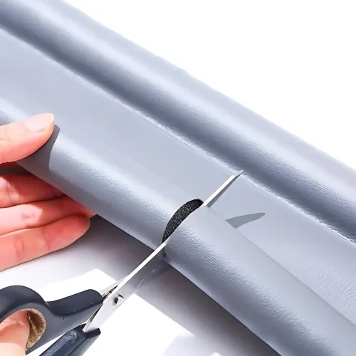 Уплотнитель от сквозняков на двери BOTTOM SEAL LY-315, 92 см, двусторонний ограничитель под дверь Белый - фото 12