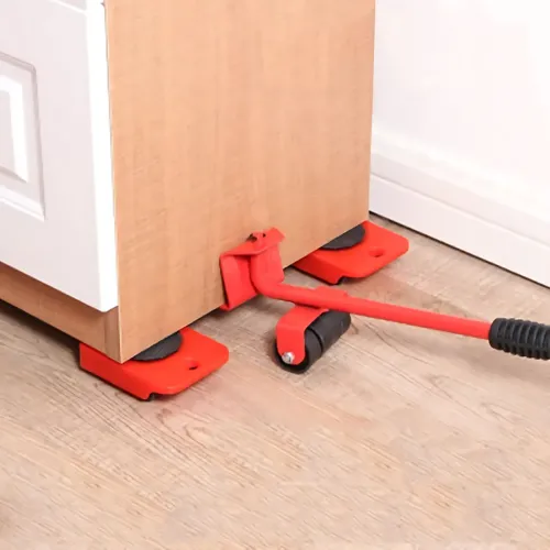 Moving Helpers, підіймачі для важких меблів, набір для переміщення меблів, важких предметів, 5 шт., червоний - фото 14