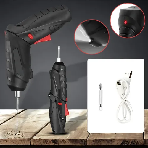 Аккумуляторный шуруповерт 3.6V 1800 мАч USB, 47-в-1: реверс, LED-подсветка, кейс, насадки, отвертка-дрель - фото 10