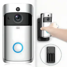 Видеодомофон Wi-Fi V5 720P с ночным видением, датчиком движения, аккумулятором, голосовым вызовом