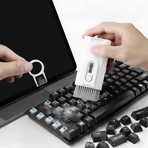 Набір для чищення ґаджетів 8-в-1 Cleaning Brush AND869 — для клавіатур, навушників, екранів, з мікрофіброю - фото 12