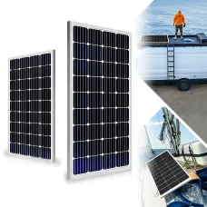 Солнечная панель WX-15000, 150 Вт, 18.24 В, 8.23 А — монокристаллическая, 107×77 см, для акб 24 В