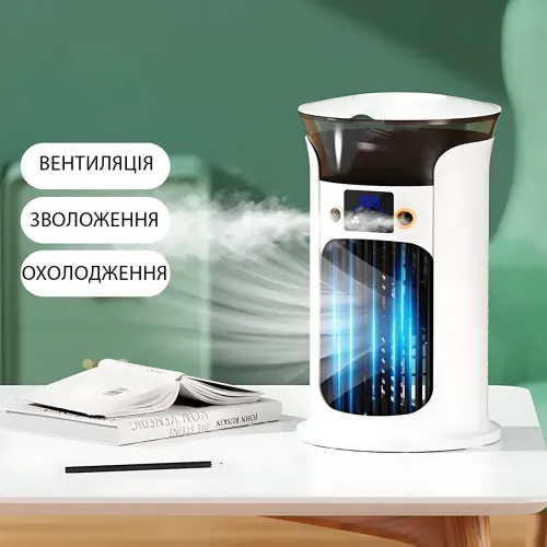 Мини-кондиционер-вентилятор с увлажнением LY-940, 3 скорости, USB, бесщёточный двигатель, 270×165×160 мм - фото 4