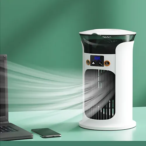 Мини-кондиционер-вентилятор с увлажнением LY-940, 3 скорости, USB, бесщёточный двигатель, 270×165×160 мм - фото 14