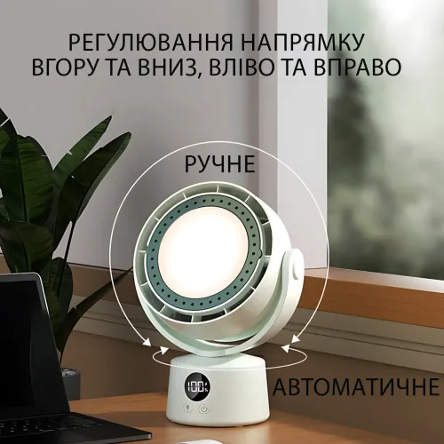 Мини-вентилятор-кондиционер подвесной LY-935, LED-подсветка, ароматерапия, поворот, дисплей, USB Type-C - фото 10