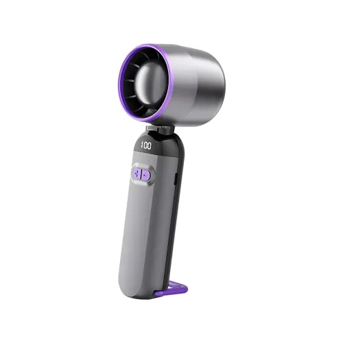 Ручной USB-вентилятор Turbo Fans LY-937, 5 скоростей, складной, 3000 мА·ч, 5 Вт, серый - фото 2