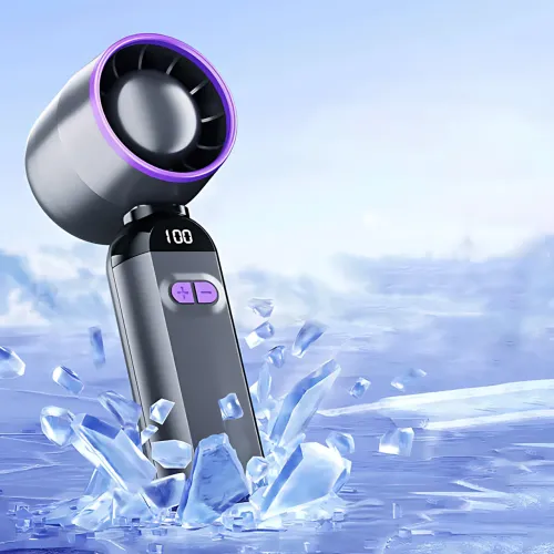 Ручной USB-вентилятор Turbo Fans LY-937, 5 скоростей, складной, 3000 мА·ч, 5 Вт, серый - фото 12