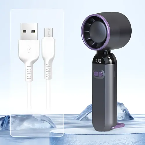 Ручной USB-вентилятор Turbo Fans LY-937, 5 скоростей, складной, 3000 мА·ч, 5 Вт, серый - фото 8