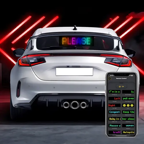 Світлодіодний гнучкий дисплей ART-0567, RGB, Bluetooth, пульт, Type-C, водонепроникний, 59.5×12 см - фото 10