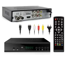 Цифровая приставка YASIN T8000 (DVB-T2) разъем под wi-fi, LED-дисплей, поддержка Dolby Digital, металлическая