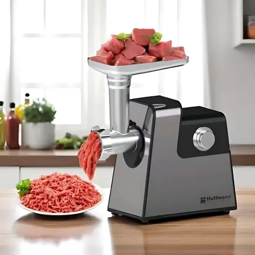 Мясорубка электрическая Hoffmans HM-276, 2000 Вт, с реверсом, толкателем, насадкой для кебе, нержавеющая сталь - фото 18