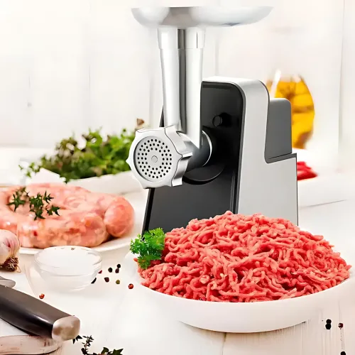 Мясорубка электрическая Hoffmans HM-277 1000 Вт + овощерезка, 7 насадок, 2 скорости, реверс, комбайн 2 в 1 - фото 16