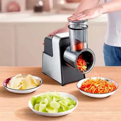 Мясорубка электрическая Hoffmans HM-277 1000 Вт + овощерезка, 7 насадок, 2 скорости, реверс, комбайн 2 в 1 - фото 18