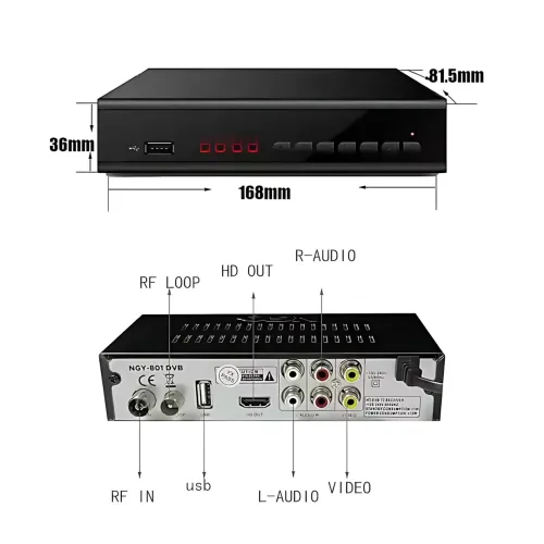 Цифровая приставка DVB-T2 T15 в металлическом корпусе с Wi-Fi, дисплеем, поддержкой Full HD 1080p, Dolby AC3 - фото 6