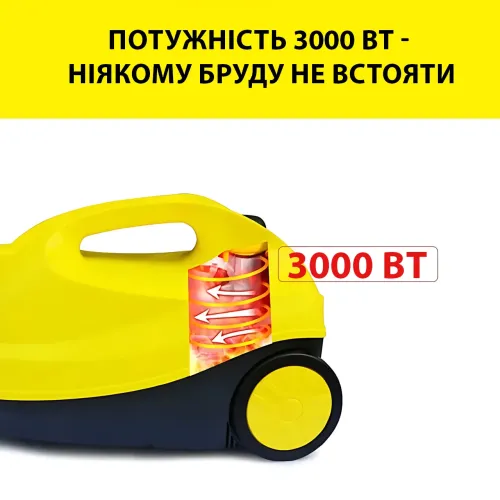 Пароочисник Zepline ZP-00223 3000 Вт з баком 1,2 л, 4 бари, з набором насадок для очищення без хімії Білий - фото 6