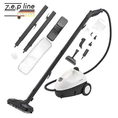 Пароочисник Zepline ZP-00223 3000 Вт з баком 1,2 л, 4 бари, з набором насадок для очищення без хімії Білий - фото 2