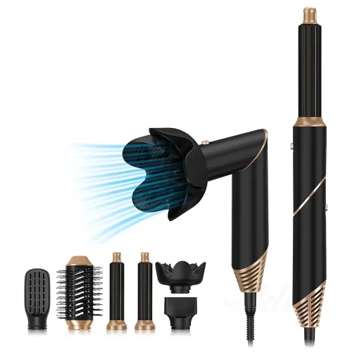 Hot Air Styler 6‑в‑1 ‒ многофункциональная фен‑расческа: сушит, укладывает, завивает и разглаживает, ионизация - фото 18