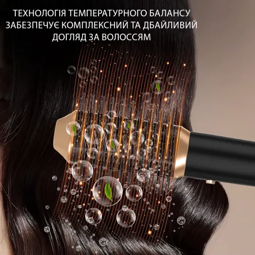 Hot Air Styler 6‑в‑1 ‒ многофункциональная фен‑расческа: сушит, укладывает, завивает и разглаживает, ионизация - фото 10