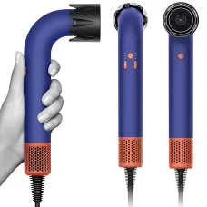 Фен-стайлер DYS Supersonic LY-201, 1200 Вт, 3 температуры, 3 скорости, холодный обдув, синий