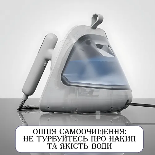 Ручной отпариватель Zepline ZP-00222, 3000 Вт, 1.5 л, сенсорное управление, подача пара 50 г/мин, самоочистка - фото 14