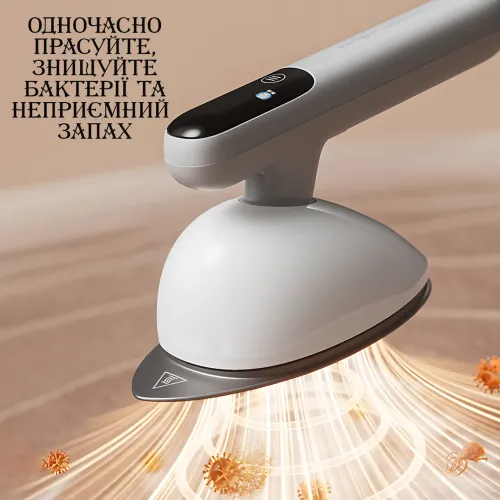 Ручной отпариватель Zepline ZP-00222, 3000 Вт, 1.5 л, сенсорное управление, подача пара 50 г/мин, самоочистка Серый - фото 16