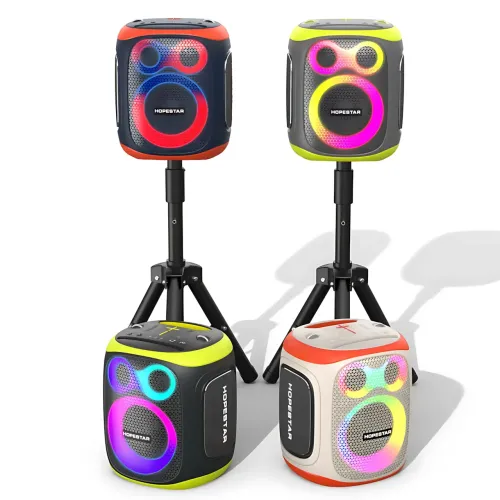 Бездротова Bluetooth-колонка Hopestar Party 130, 120 Вт, 22000 мА·год, 2 мікрофони, караоке, TWS, LED, IPX5 - фото 12