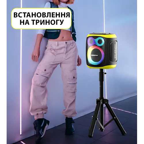 Бездротова Bluetooth-колонка Hopestar Party 130, 120 Вт, 22000 мА·год, 2 мікрофони, караоке, TWS, LED, IPX5 - фото 8