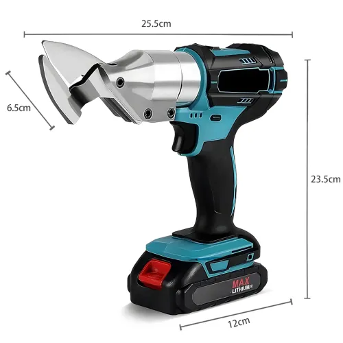 Аккумуляторные ножницы по металлу Krafftec DJS130RFE 36V 5Ач, 2 АКБ, кейс, поворотная головка 360°, до 1.8 мм - фото 16