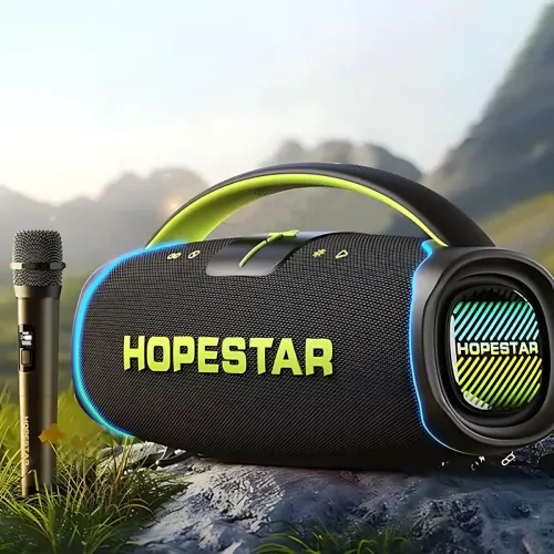 Портативна Bluetooth-колонка Hopestar A65 300 Вт з мікрофоном, акумулятором, RGB, TWS, IPX6, USB/TF/AUX - фото 10