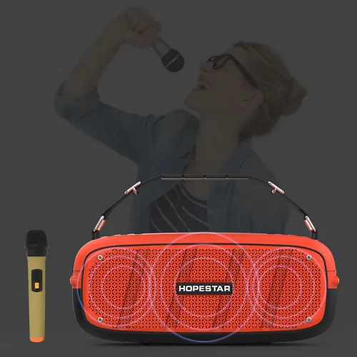 ​​​​​​​Портативная Bluetooth колонка Hopestar A20 PRO с микрофоном, Power Bank, влагозащитой IPX6, 55 Вт, АКБ - фото 14