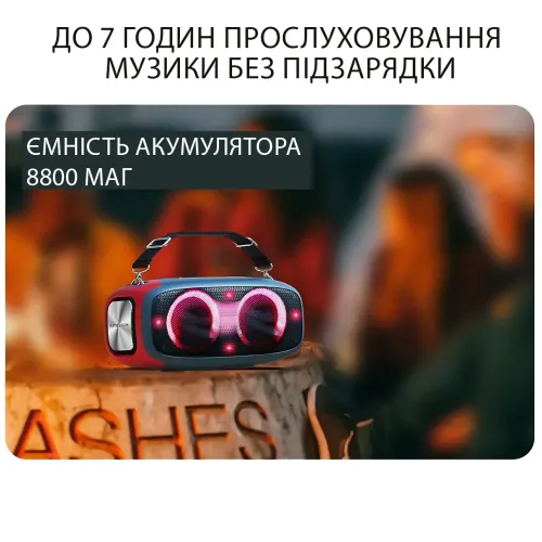 Портативна Bluetooth-колонка Hopestar A30 Party 70Вт, TWS, RGB-підсвітка, IPX6, 8800 мА·год, AUX, USB, BT 4.0 - фото 8