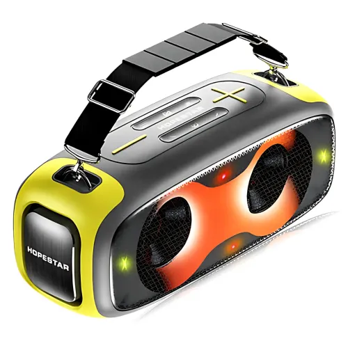 Портативна Bluetooth-колонка Hopestar A30 Party 70Вт, TWS, RGB-підсвітка, IPX6, 8800 мА·год, AUX, USB, BT 4.0 Сірий