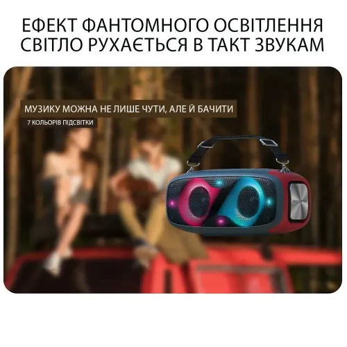 Портативна Bluetooth-колонка Hopestar A30 Party 70Вт, TWS, RGB-підсвітка, IPX6, 8800 мА·год, AUX, USB, BT 4.0 Зелений - фото 8