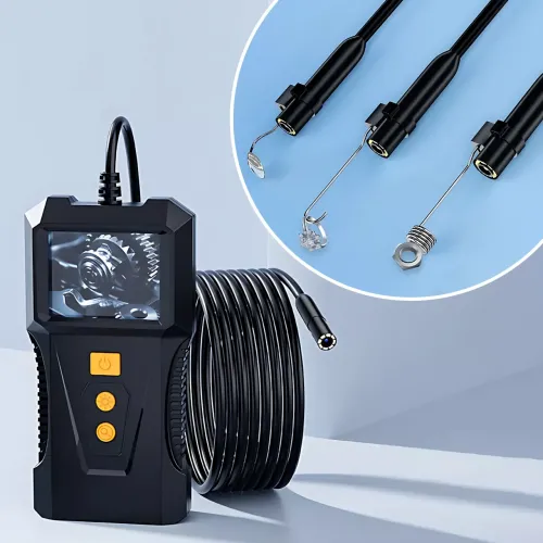 Эндоскоп с экраном RIAS P230, кабель 5 м, 8 мм камера, 8 LED, жёсткий провод, IP68, автономный (батарейки)