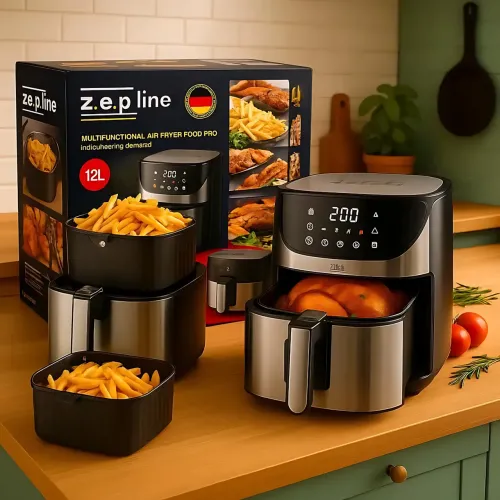 Фритюрница профессиональная 12 л Zepline ZP-217, 4200 Вт, 2 ТЭНа, 2 антипригарные корзины, сенсорные кнопки - фото 18