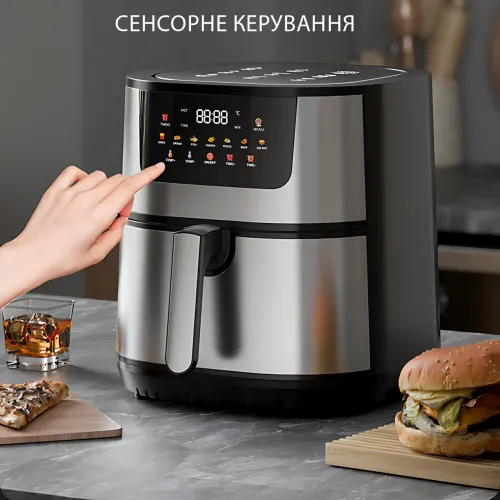 Фритюрница профессиональная 12 л Zepline ZP-217, 4200 Вт, 2 ТЭНа, 2 антипригарные корзины, сенсорные кнопки - фото 14